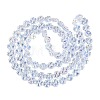 Baking Paint Electroplate Transparent Glass Beads Strands EGLA-Q136-04A-09-2