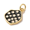 Brass Enamel Pendants KK-U027-21G-01-2