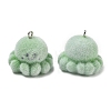 Flocking Opaque Resin Pendants RESI-F064-A18-2