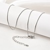 0.8MM Brass Box Chain Necklaces NJEW-G341-02P-2