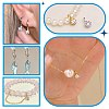 6Pcs 925 Sterling Silver Pave Clear Cubic Zirconia Flat Round Charms STER-PH0004-46G-5