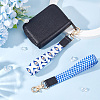 2Pcs 2 Colors Nylon Hand Wrist Lanyard for Phone Decoration Key Chain FIND-GO0001-01B-4