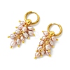 Natural Cultured Freshwater Pearl Cluster Hoop Earring for Women EJEW-JE07187-02-4