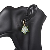 Valentine's Day Flower Natural Malaysian Jade & Glass Seed Beaded Leverback Earrings EJEW-MZ00700-03-3