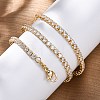 Brass Tennis Necklaces NJEW-I104-13A-4