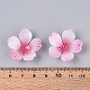 Flower Acrylic Bead Caps X-SACR-T017-51C-4
