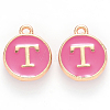 Golden Plated Alloy Enamel Charms LS-ENAM-S118-08T-1