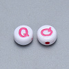 Craft Acrylic Horizontal Hole Letter Beads SACR-S201-11Q-2