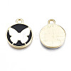 Alloy Enamel Pendants PALLOY-S133-008A-2