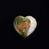 Natural Unakite Love Heart Stone PW-WG32553-09-1