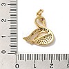 Rack Plating Brass Micro Pave Cubic Zirconia Pendants KK-K377-31G-3