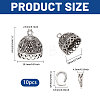 10Pcs Alloy Pendant Bails FIND-CA0011-52A-2