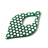 Opaque Polka Dot Pattern Resin Pendants FIND-H021-01A-2