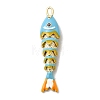 Rack Plating Brass Pendants KK-A268-05G-C05-1
