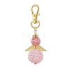 Angel Glass Seed Bead Pendant Decorations HJEW-MZ00088-3