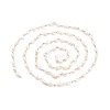 Handmade Natural Freshwater Pearl Beaded Chains AJEW-JB01087-5
