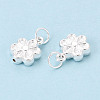 925 Sterling Silver Flower Charms STER-T009-05S-2