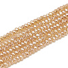 Electroplate Glass Beads Strands EGLA-Q112-D09-1