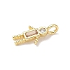 Brass Micro Pave Cubic Zirconia Pendants ZIRC-I356-17G-A04-2