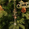 Christmas Copper Wire Wrapped Gemstone Chips Christmas Tree Hanging Ornaments PW-WG87918-01-1