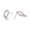 Non-Tarnish 304 Stainless Steel Stud Earring Findings LS-STAS-P308-02A-P-2