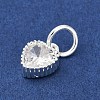 Brass Micro Pave Cubic Zirconia Pendants KK-H204-01S-05-2