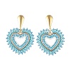 Glass Seed Bead Dangle Earrings EJEW-MZ00768-01-3