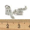 Rack Plating Brass Micro Pave Cubic Zirconia Pendants KK-K386-02A-P-3