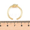 Brass Micro Pave Cubic Zirconia Finger Rings RJEW-C153-01G-7