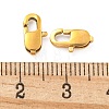 Ion Plating(IP) 304 Stainless Steel Lobster Claw Clasps STAS-G201-06F-G-3