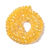 Baking Electroplate Glass Beads Strands DGLA-A039-J8mm-B13-2