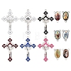 24Pcs 12 Styles Zinc Alloy Enamel Big Pendants FIND-YW0012-16-1