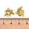 Vintage Elephant Charms PALLOY-ZN-47017-AG-FF-2