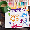 PET Hollow Out Drawing Painting Stencils DIY-WH0391-0667-7