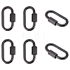 Unicraftale 304 Stainless Steel Screw Carabiner Lock Charms STAS-UN0050-89EB-1