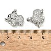 Brass Micro Pave Clear Cubic Zirconia Pendants KK-H254-11P-3