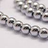 Grade AA Magnetic Synthetic Hematite Bead Strands G-P258-05-10mm-3