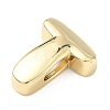 Brass Initial Beads KK-B167-27G-01T-2