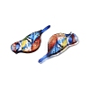 2Pcs Transparent Epoxy Resin Pendants RESI-A044-03B-2