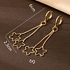 Alloy Star Tassel Hoop Earrings for Women WGF3701-01-4