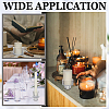 16Pcs 4 Styles Glass Candle Cups AJEW-HY0003-34-5