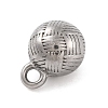 Non-Tarnish 304 Stainless Steel Charms STAS-Z077-05P-2