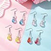 Teardrop Electroplate Glass Dangle Earrings EJEW-JE06796-1