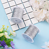 2 Rolls Round PET Metallic Thread MCOR-TADJ0001-01D-02-5