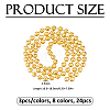 24Pcs 8 Colors Iron Round Ball Chains CH-FH0001-01-2