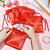 Satin Cloth Drawstring Pouches with Flower ST-CJ0048-001A-5