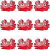 10Pcs Glass Enamel Beads LAMP-PA0001-44B-1