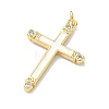 Brass Micro Pave Cubic Zirconia Pendants KK-Z153-24G-01-2