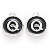 Platinum Plated Alloy Charms ENAM-S118-02Q-P-1