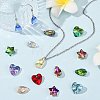 40Pcs 9 Colors Electroplate Glass Charms GLAA-FS0002-67-5